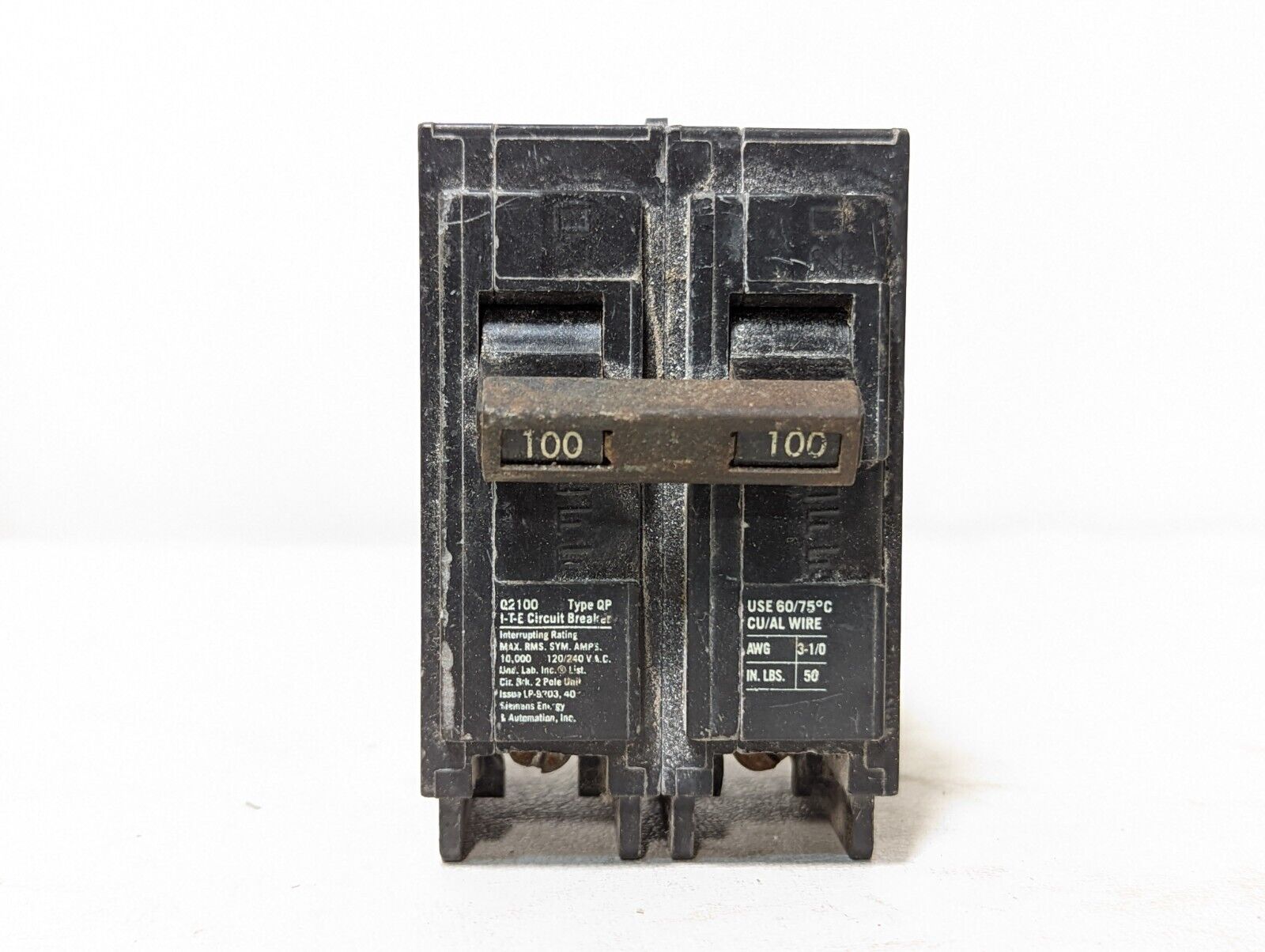 Square D QO250 circuit breaker, 50A, 120/240VAC, 2 poles