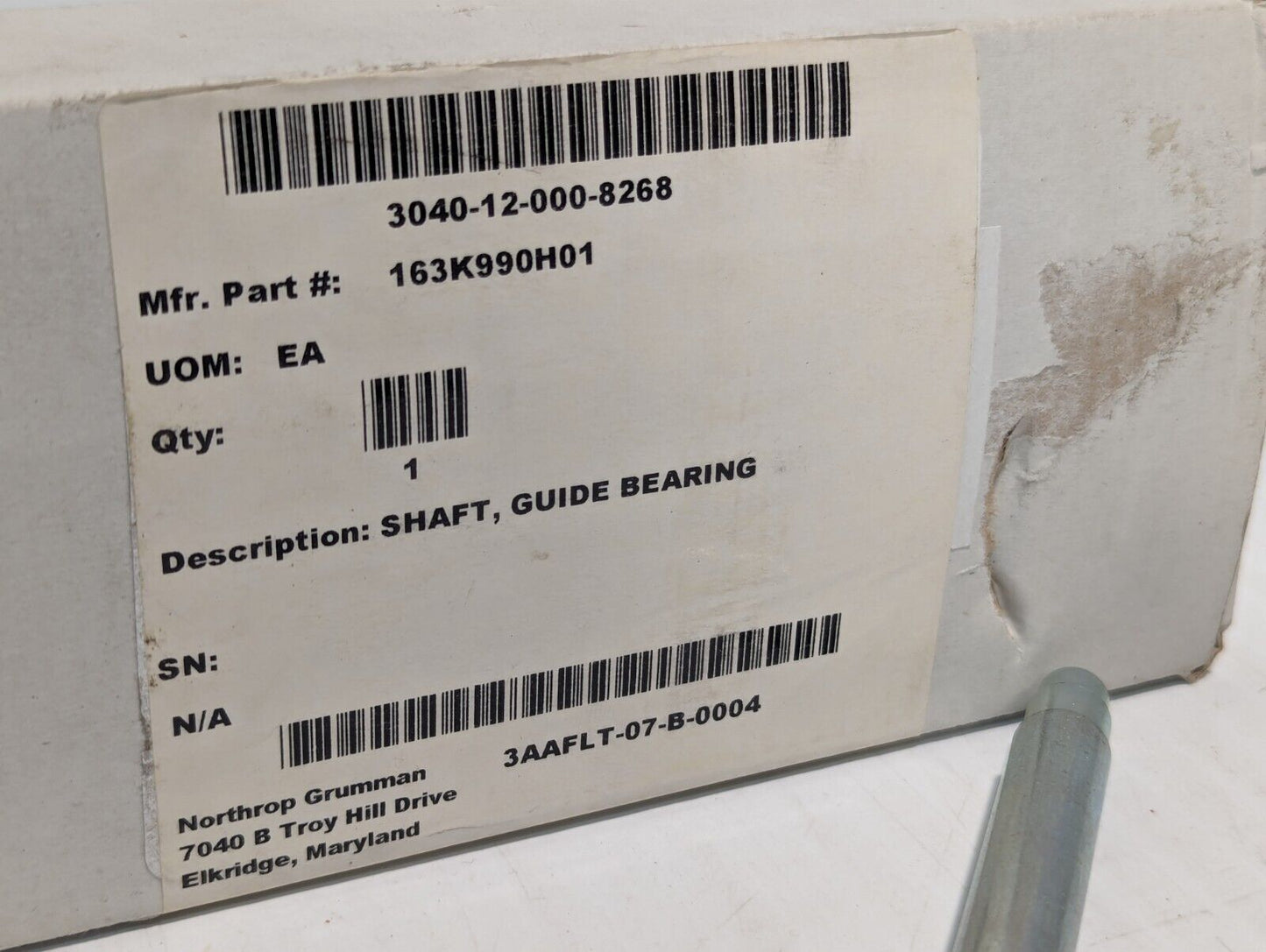 3040-12-000-8268 163K990H01 Guide Bearing Shaft - Free Shipping