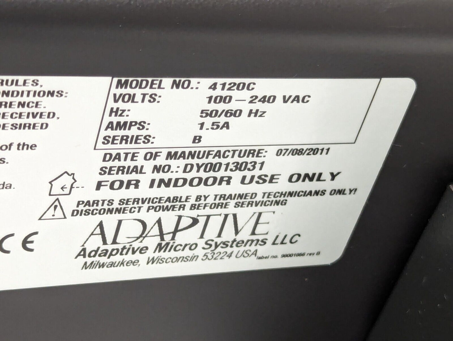 Adaptive 4120C Alpha LED Electronic Sign Display with Remote, 3 Color, 2 Lines