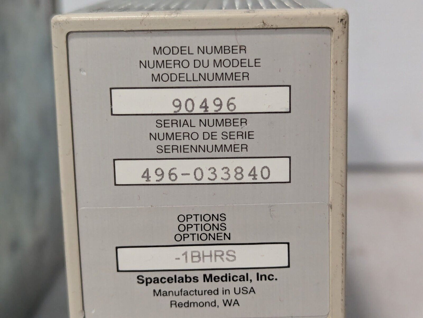 Spacelabs 90496 Multiparameter Module 1BHRS x15, 1BFR x1 - Free Shipping