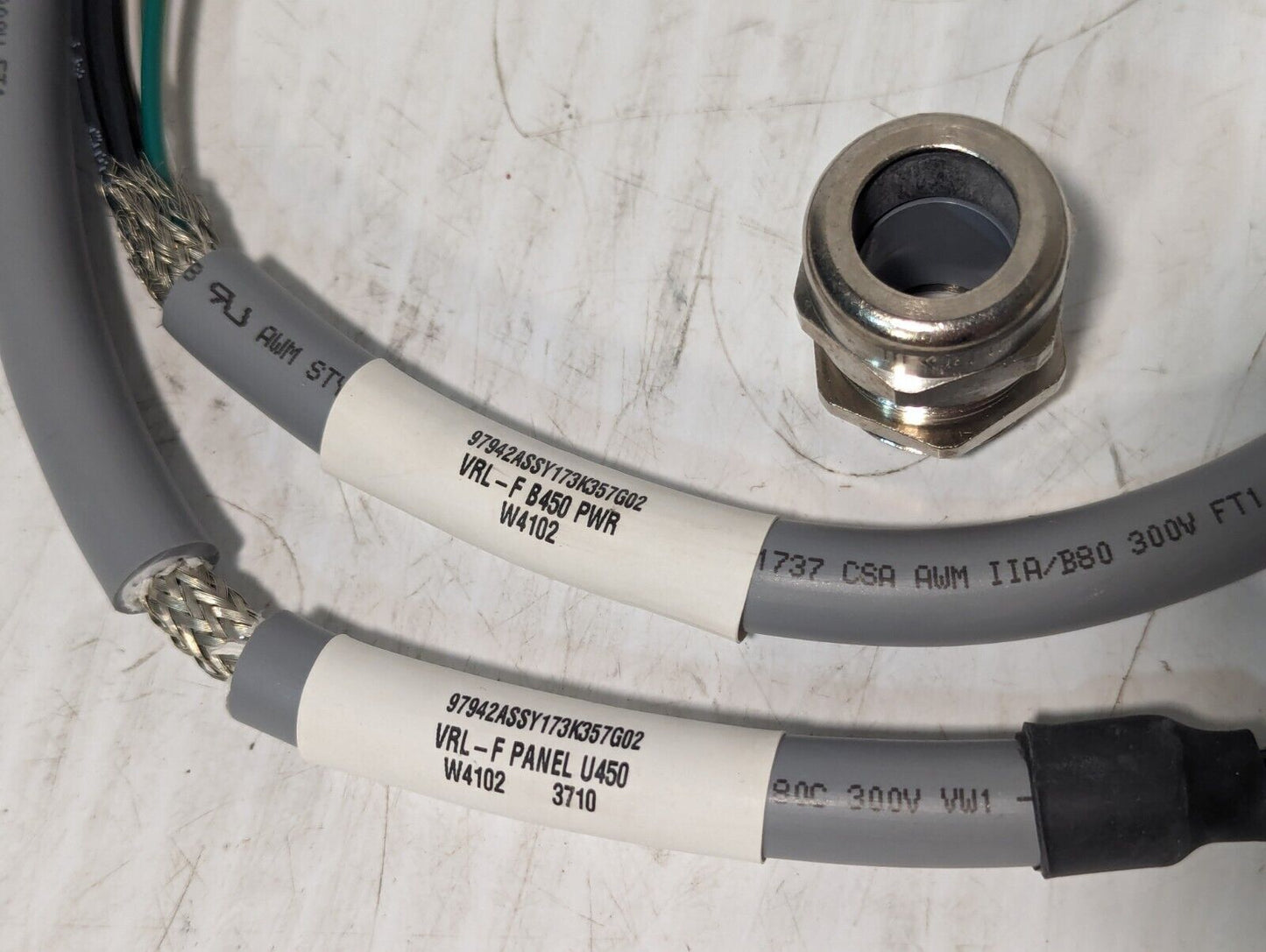 Turck 12976 Cable Assembly, VRL-F B450 Pwr, U2-16501, W4102 - Free Shipping