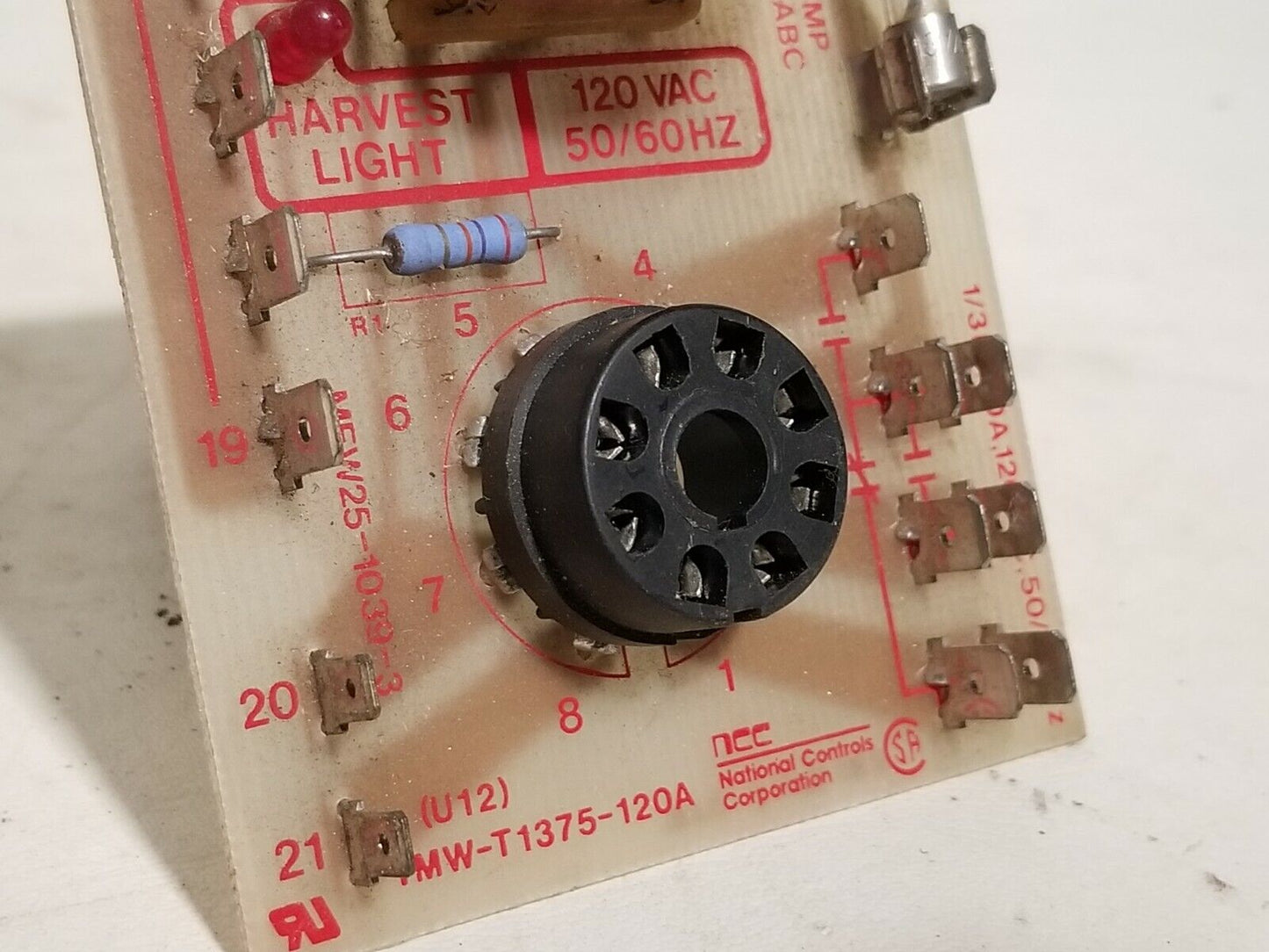 Manitowoc MEW25-1039-3 TMW-T1375-120A Circuit Board w/o relay