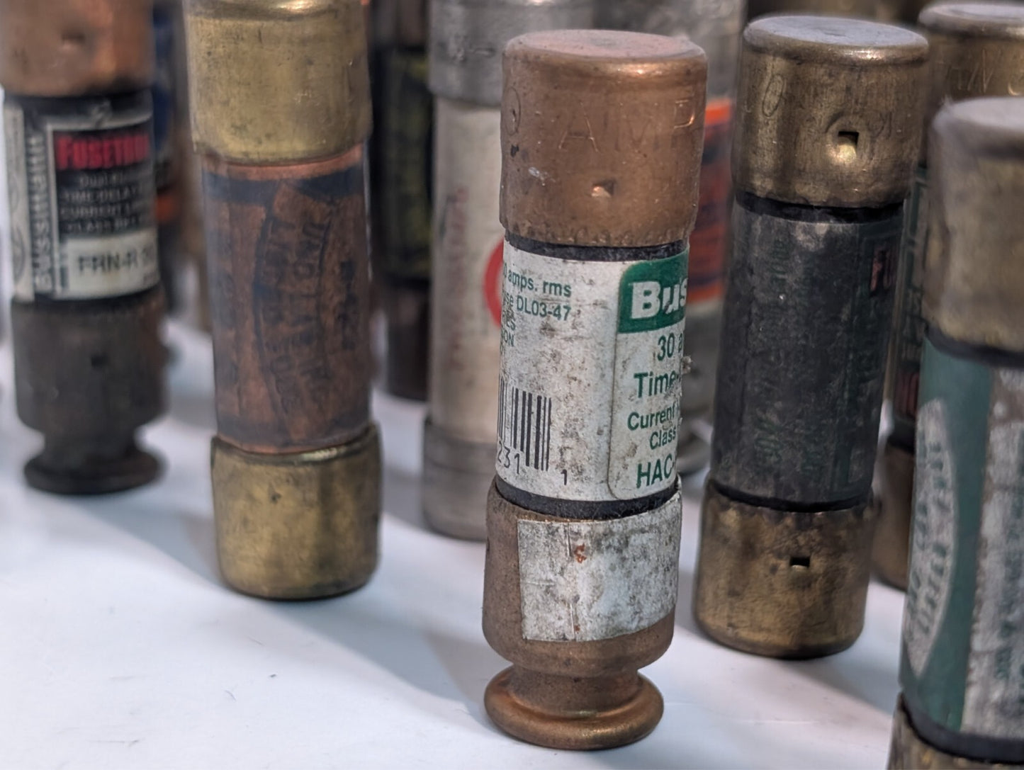 155 Assorted Fuses, Various Brands and Amps, Includes 5 FRN-R-5