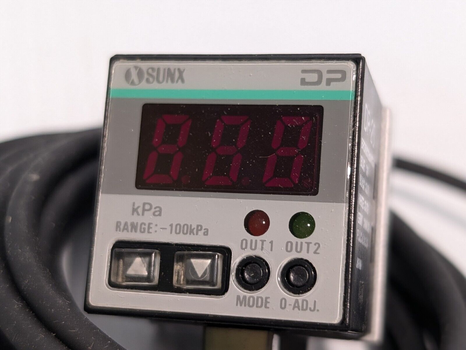 SunX DP-20 Digital Pressure Sensor, -100kPa, LED display-Free Shipping + Returns