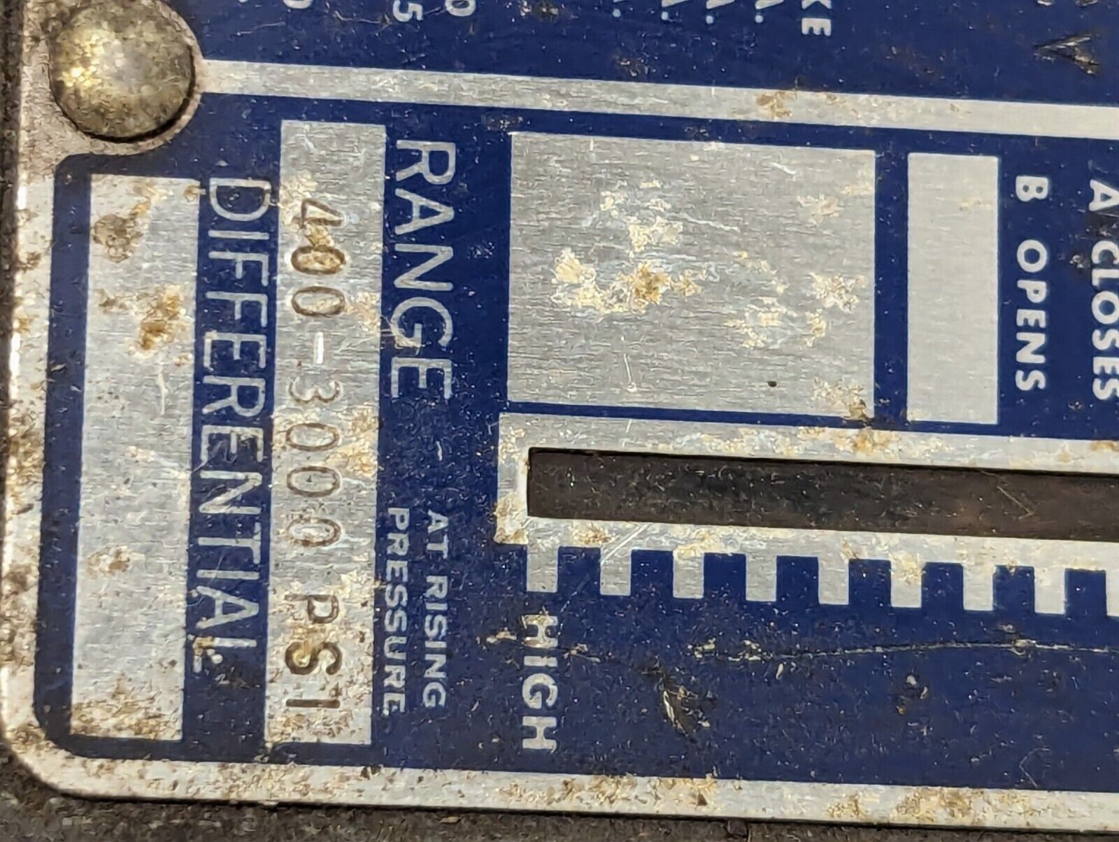 Square D 9012 ADW6 Pressure Switch, AC/DC Pilot Duty, 400-3000PSI, Free Shipping