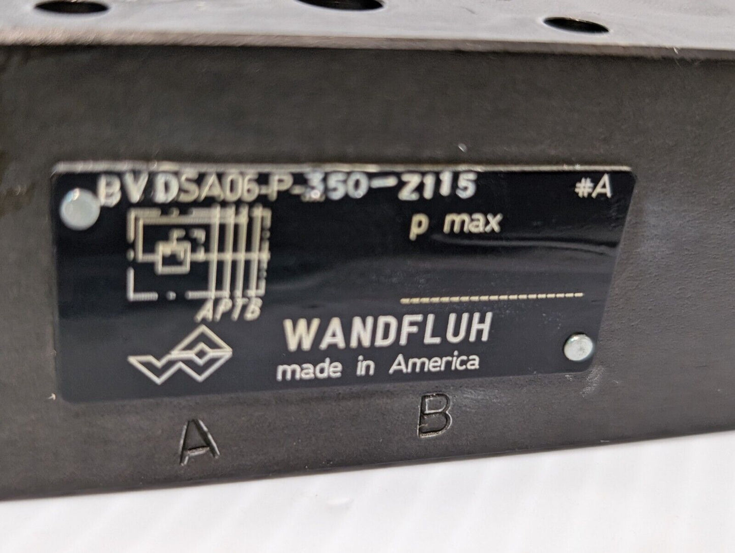 Wandfluh BVDSA06-P-350-Z115 Pressure Relief Valve, 20919097 - Free Shipping
