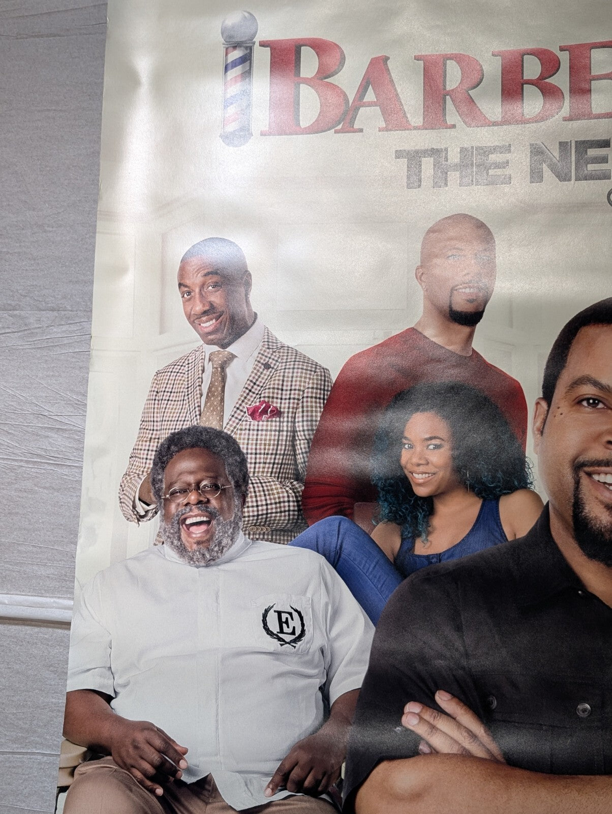 Warner Bros Barbershop: The Next Cut Movie Theatre Poster Ice Cube Cedric Minaj