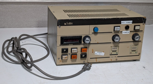 Solitec 9590988 Wafter Processing Module, 5A, 115VAC, missing two button covers