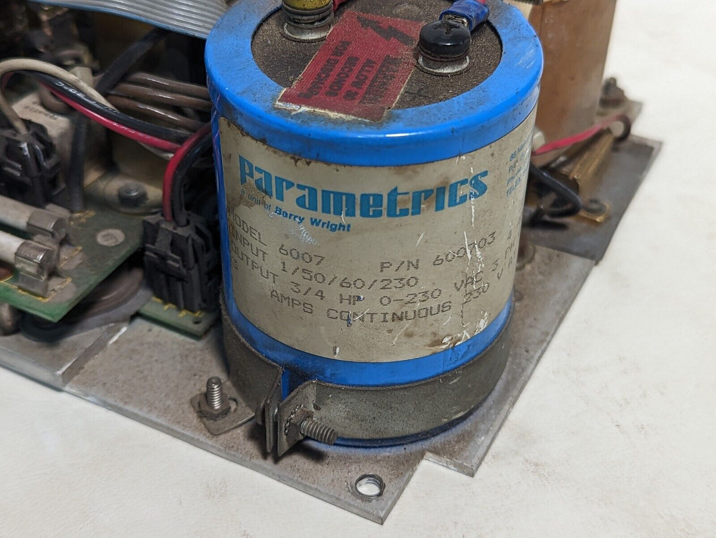 Parametrics 6007 3/4 HP motor controller 600703 230 VAC 3 phase output