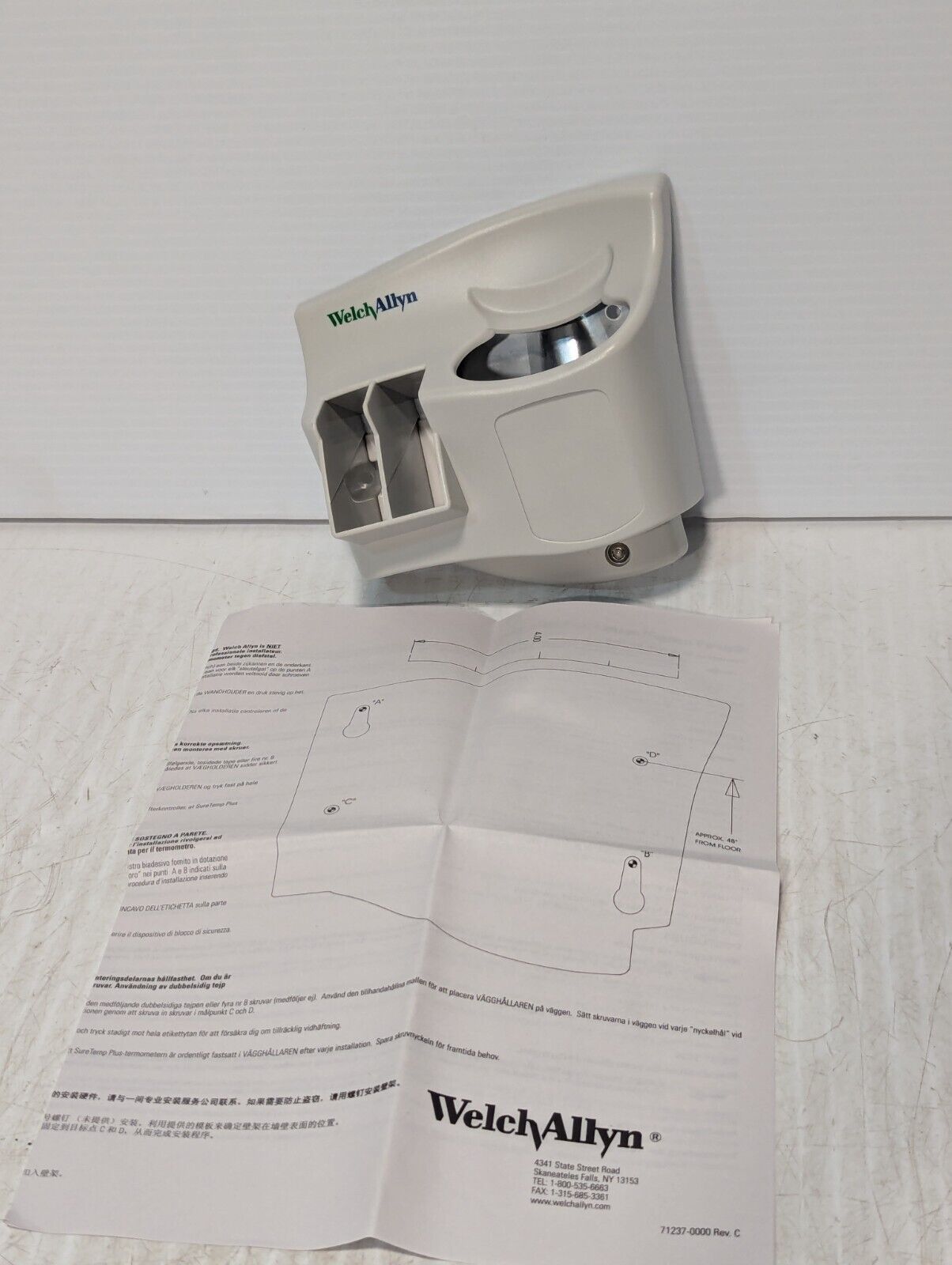 Welch Allyn 21326-0000 Wall Holder Assembly for M690/692 Thermostats - Free Ship