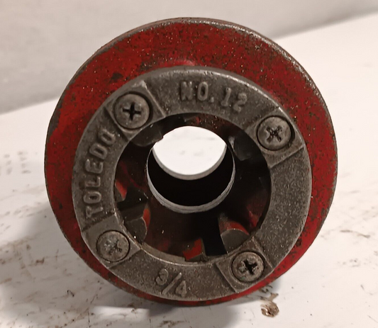 Toledo No. 12 3/4" Pipe Threader Head