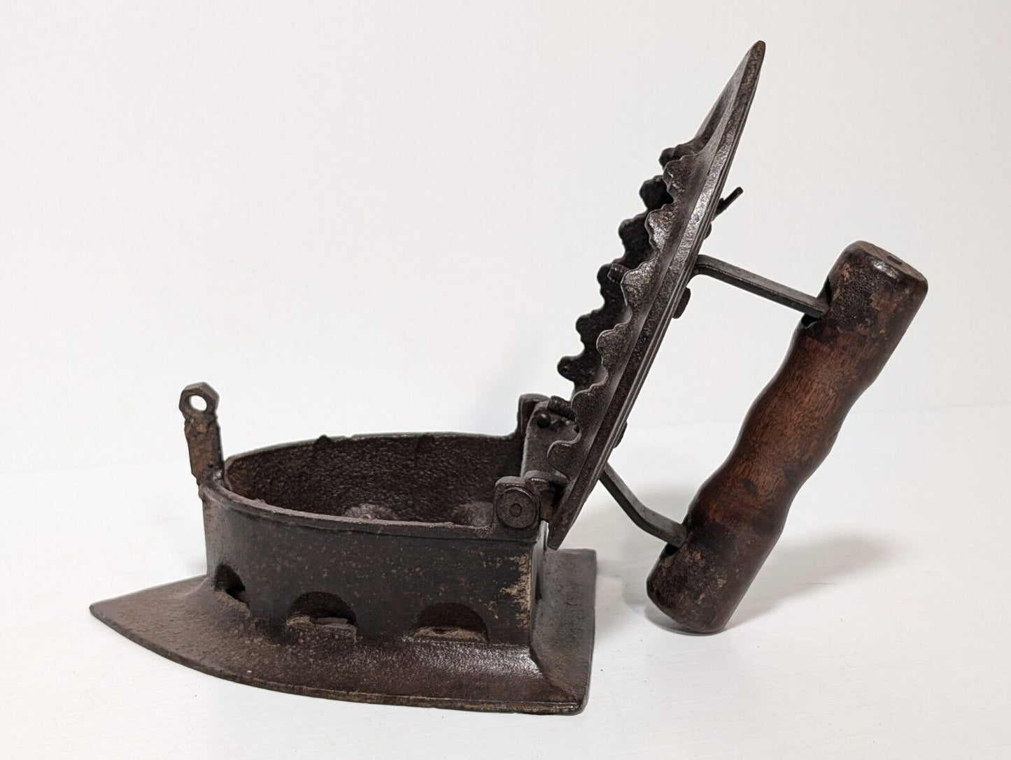 Vintage Coal Iron - 7.5" L x 6"H x 6" W - Cast Iron Collectible