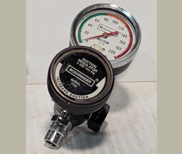 Boehringer 7700 Suction Regulator, 0 - 200 mm Hg - Free Shipping