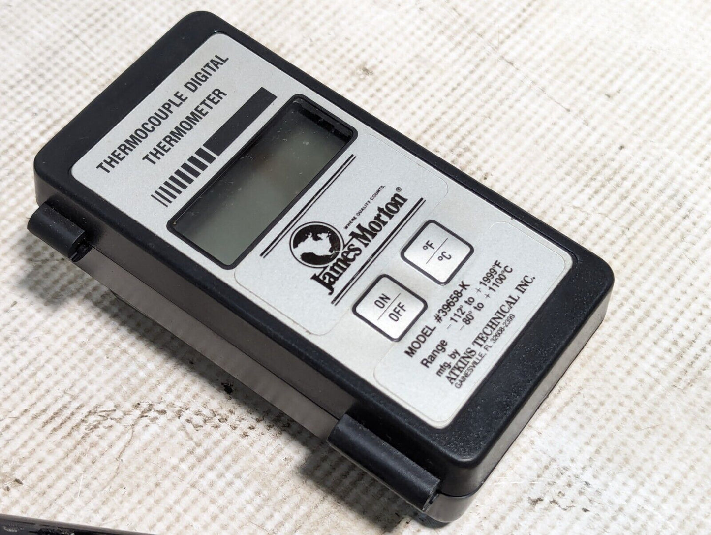 Atkins Technical 39658-K digital thermometer, -112 deg to 1999 deg F, -80 deg to