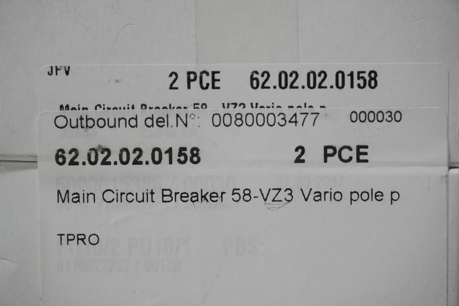 Telemecanique VZ3 055188 main contact