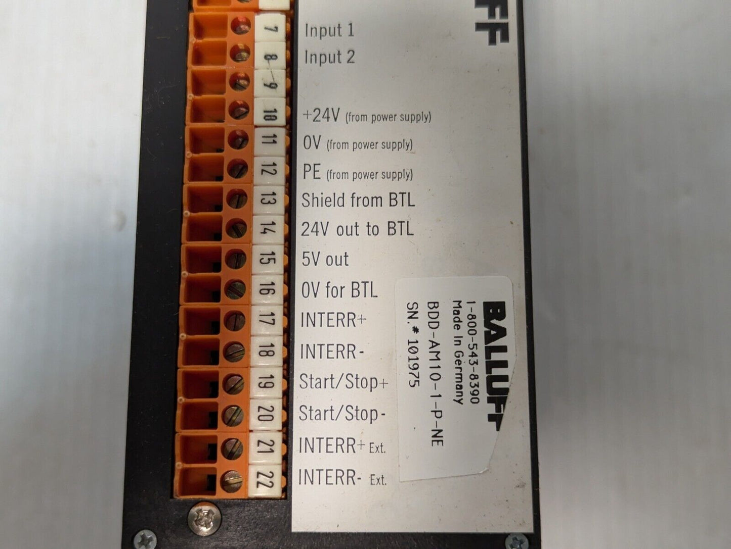 Balluff BDD-AM10-1-P-NE Digital Display - Free Shipping+Returns