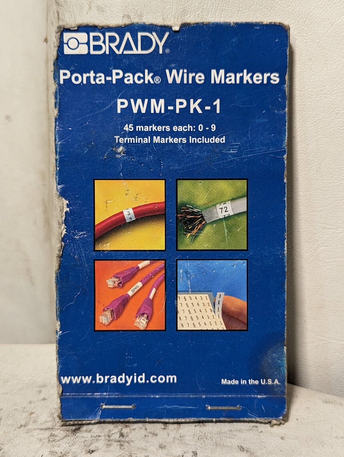 Lot of wire marker stickers as pictured, partially used boxes
