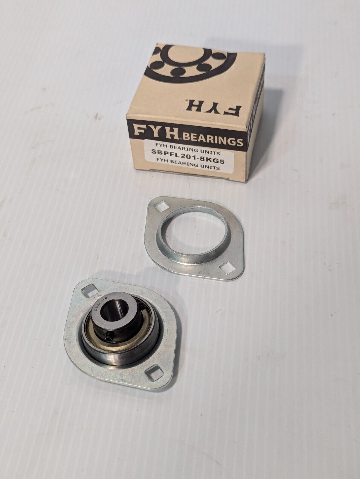 FYH SBPFL201-8KG5 Flanged Bearing Unit, new old stock - Free Shipping