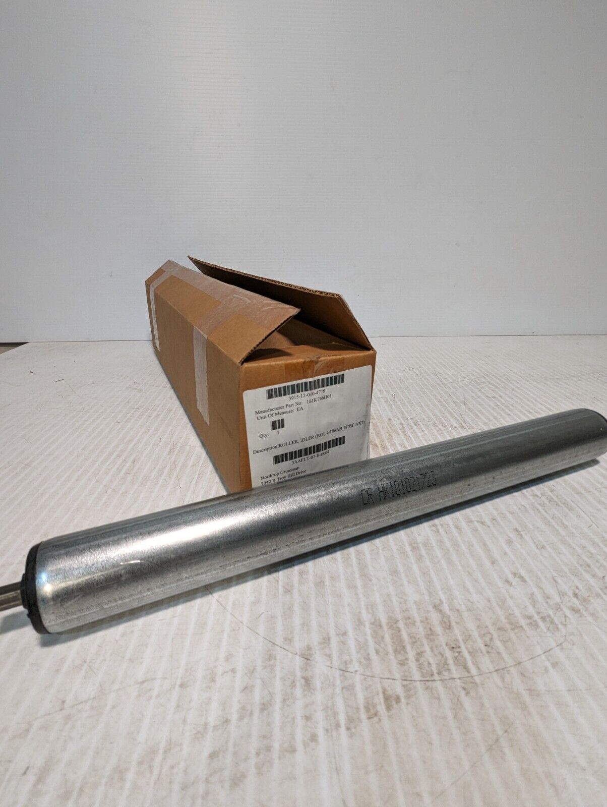 Roller Idler 3915-12-000-4778 161K746H01, ROL G196AB 18"BF AX7 - Free Shipping