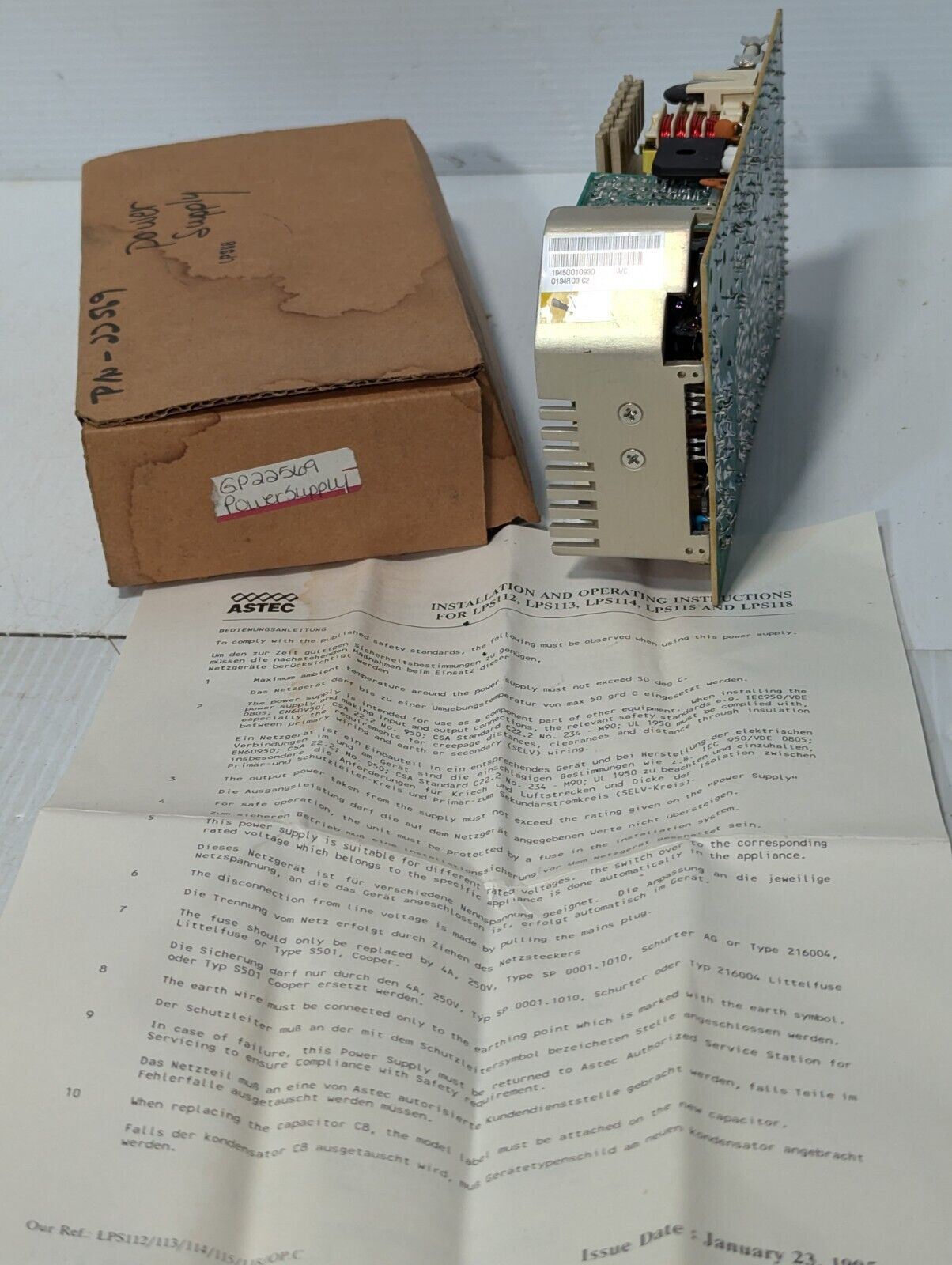 NEW Astec 042-61011201 Power Supply - Free Shipping+Returns
