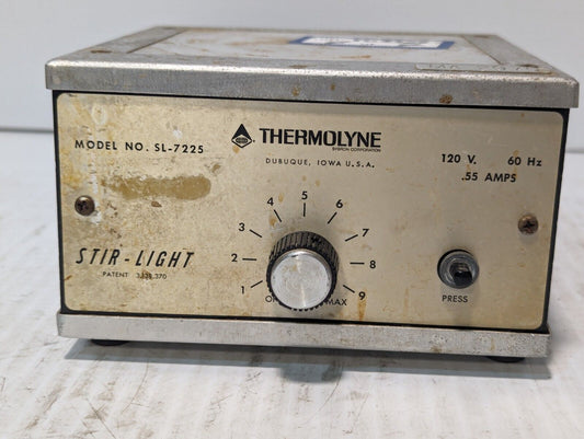 Thermolyne SL-7225 Stir-Light Adjustable Speed Magnetic Stirrer 120vac,  0.55A