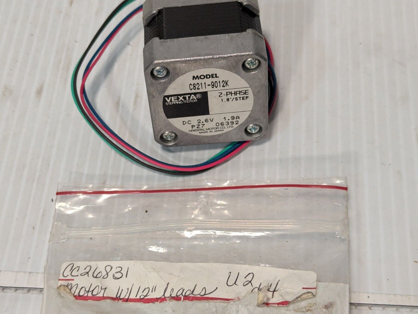 Vexta C8211-9012K 2-Phase Stepping Motor - Free Shipping+Returns