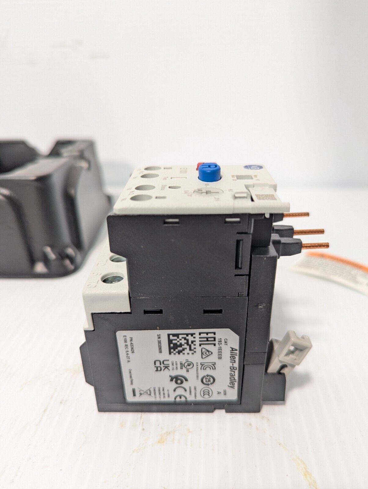 Allen-Bradley E100, 193-1EEEB overload relay, class 10/20, manual/auto-manual