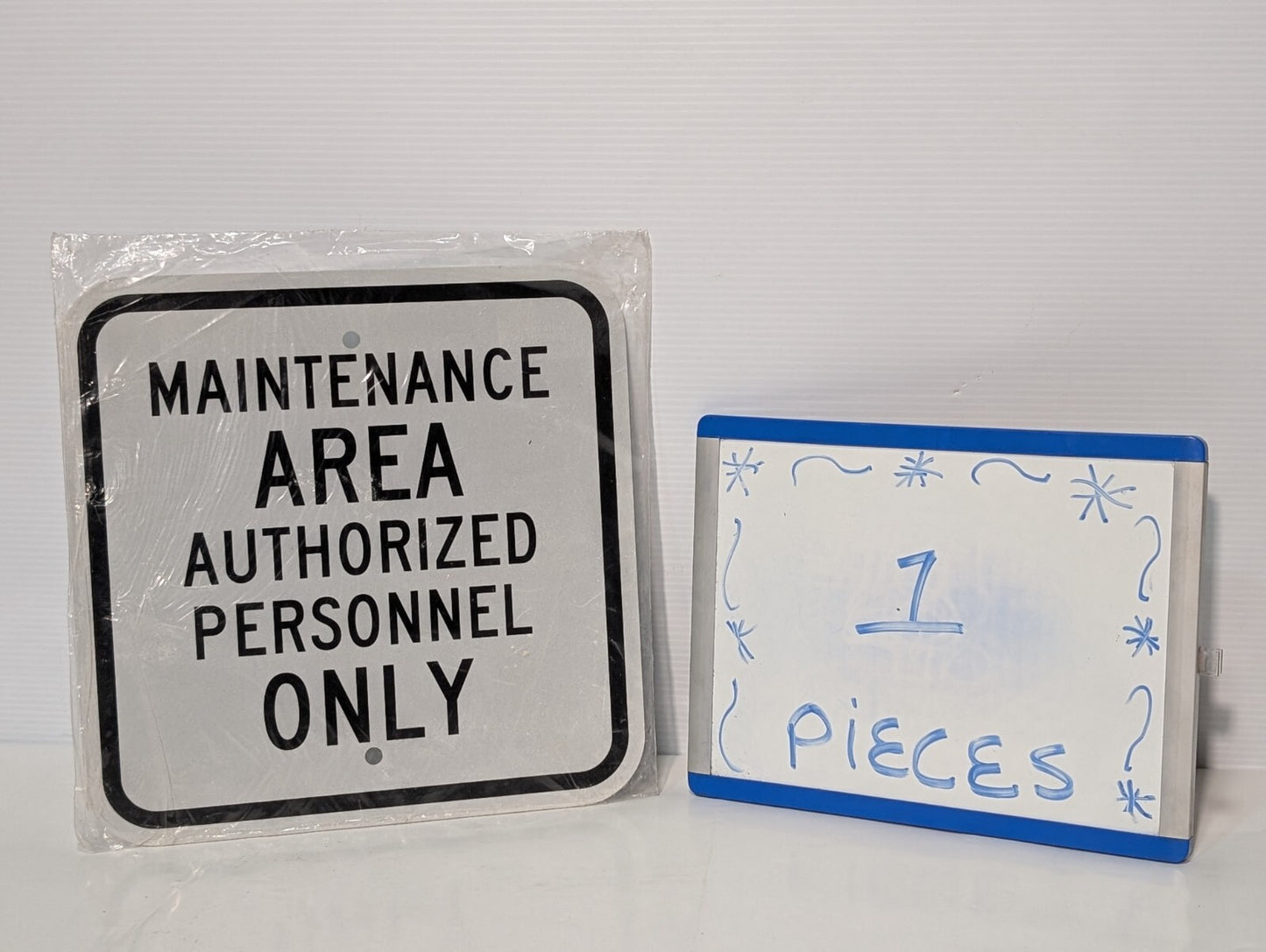Wall Mount Safety Sign "Maintenance Area - Authorized Personnel Only", 12" x 12"