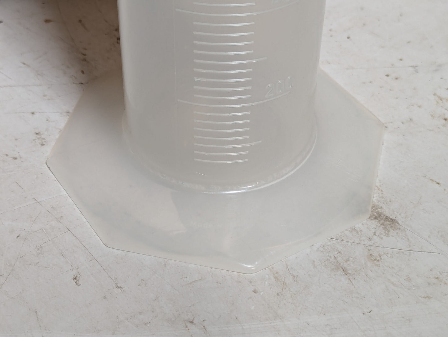 4 Pack Bel-Art 284590000 Single Scale 2000ml Graduated Cylinder, 20ml Grad.