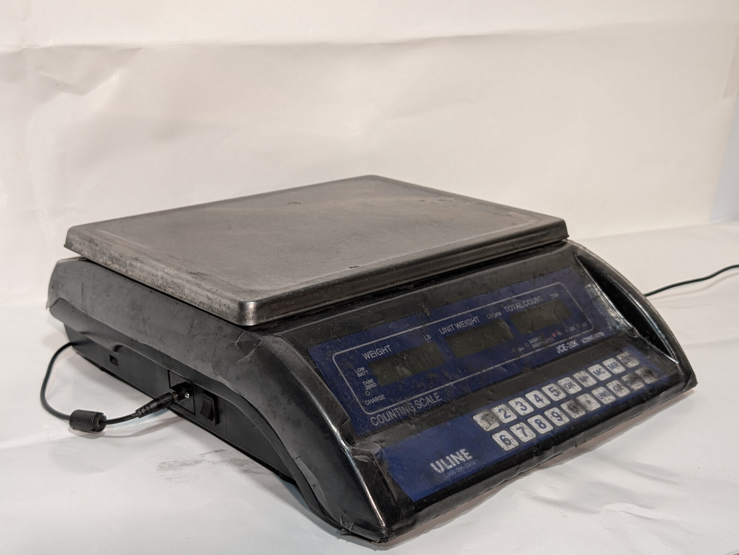 Uline JCE-30K Counting Scale, Plug, 60lbx0.002lb, Working