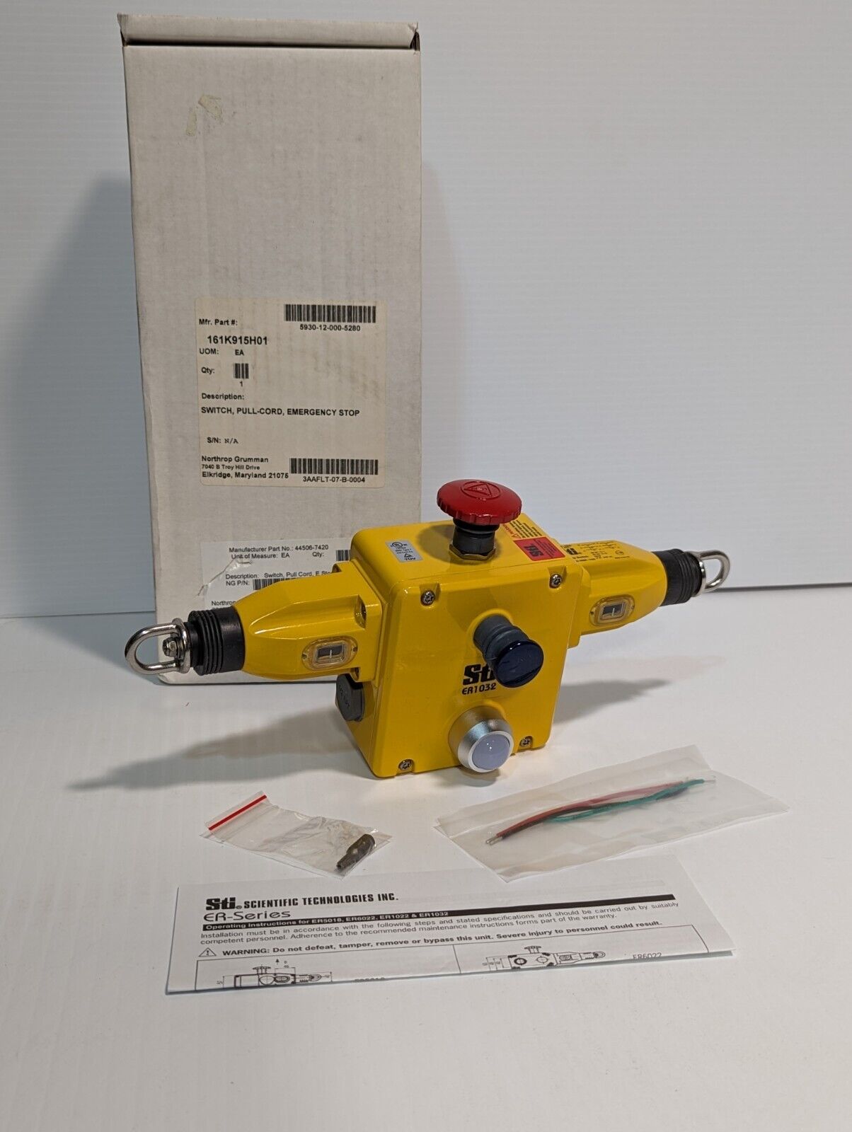 STI  ER1032-042NEL Heavy Duty 161K915H01 Pull-Cord Safety