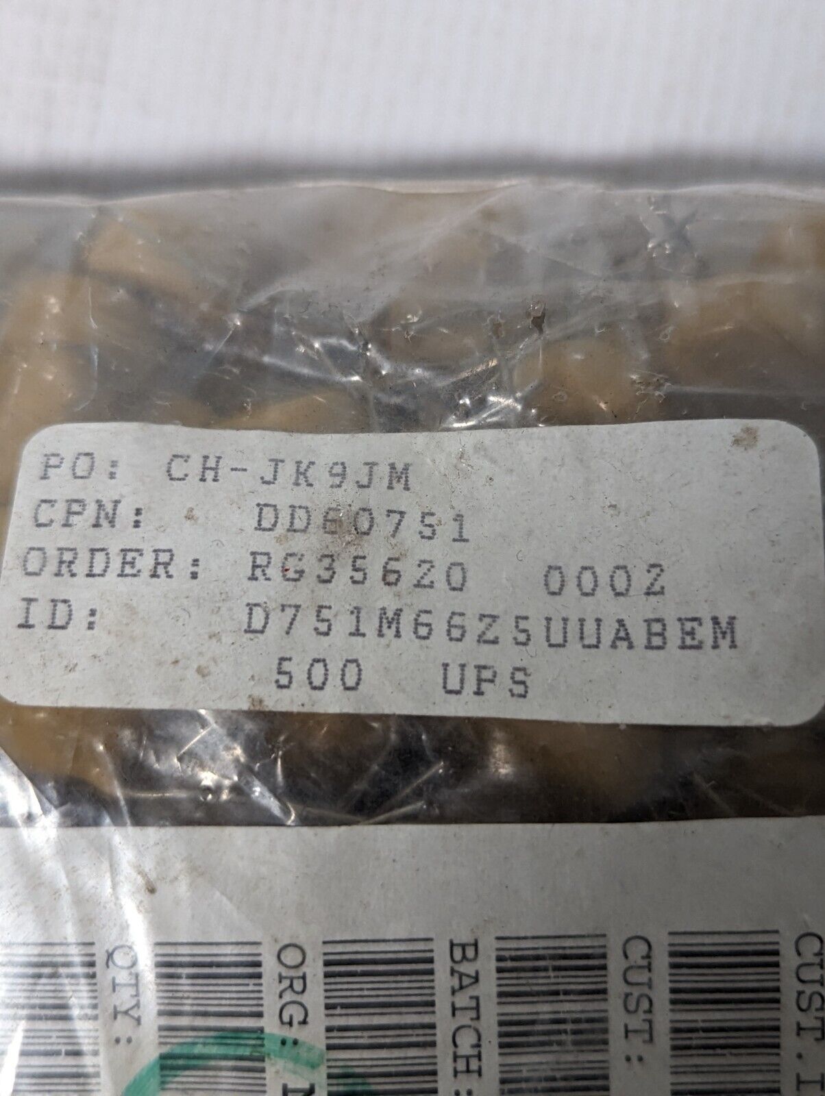 Lot of 100 DD60-751 Ceramic Disc Capacitor, 750pf, 6KV - Free Shipping