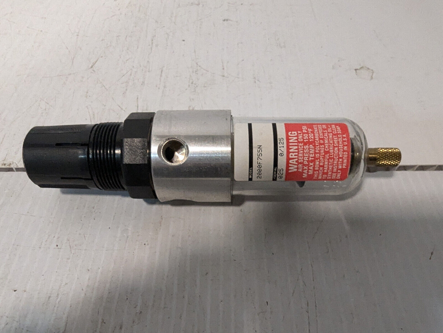 Watts Fluidair L508-02A M2 Pneumatic Line Lubricator -Made in USA- Free Shipping