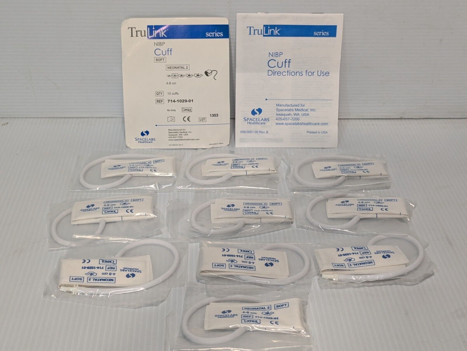 Spacelabs 714-1029-01 Soft Disposable Neonatal Cuff, Pack of 10 - Free Shipping