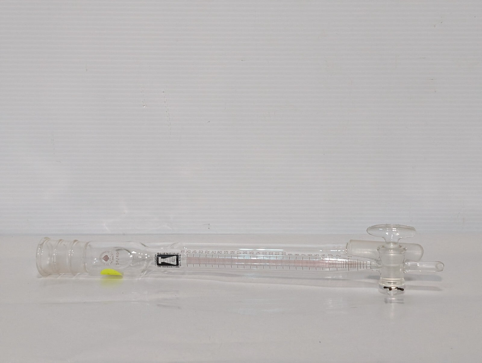 Tudor Scientific Glass Distilling Receiver, Moisture Test, Barrett TG-4005 25mL