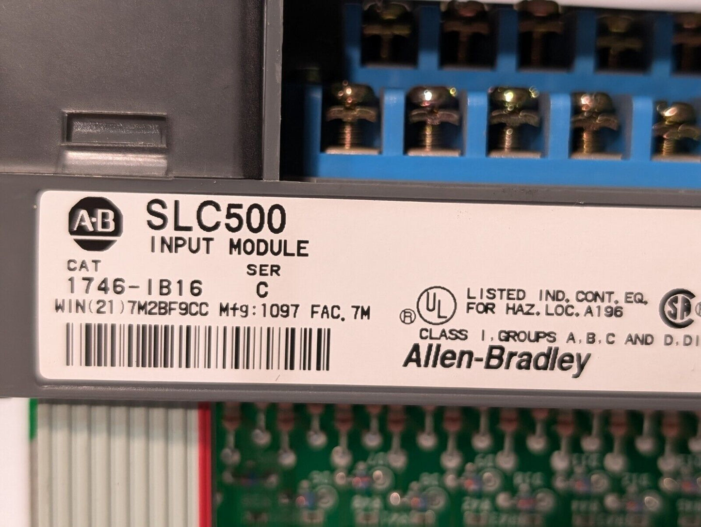 *Allen Bradley 1746-IB16 SLC 500 Input Module Memory Ethernet - Free Shipping*