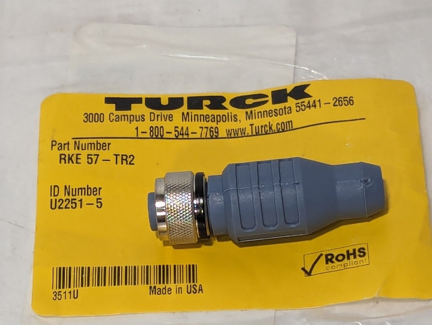 Lot of 2 Turck RKE 57-TR2 Terminating Sensor, M12 Female Connector - Free Ship