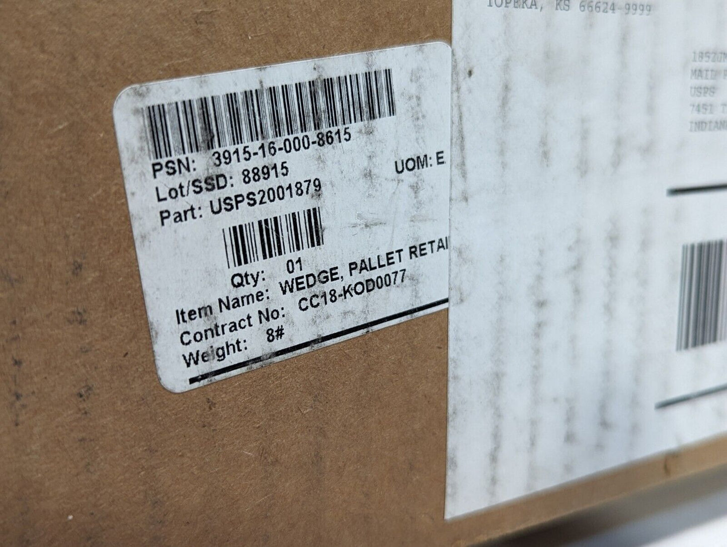 3915-16-000-8615 USPS2001879 Pallet Retaining Wedge - Free Shipping
