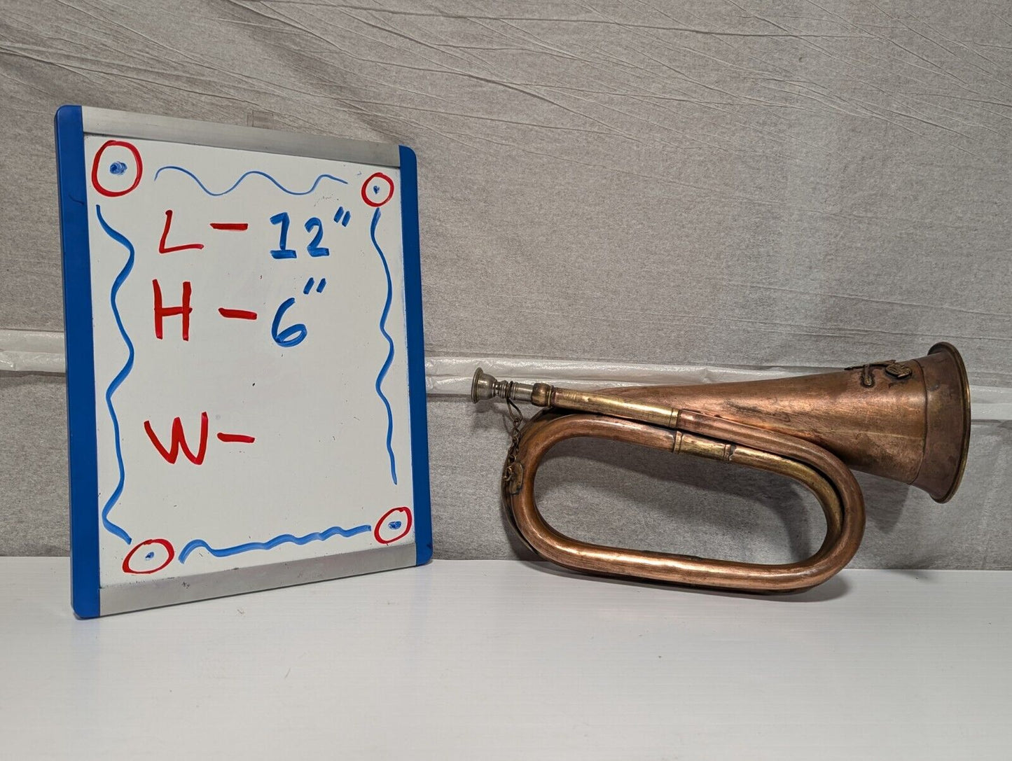 Vintage 1970 MGM Brass Reproduction 7th Cavalry Reenactment Bugle