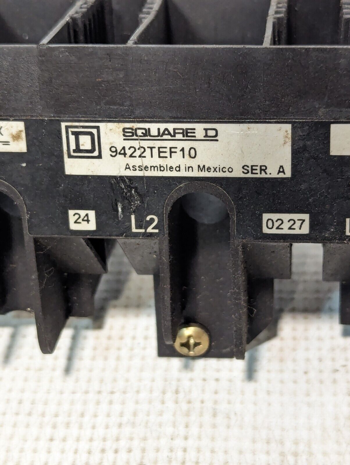 Square D 9422TEF10 Casing, no electronics - PARTS ONLY as pictured