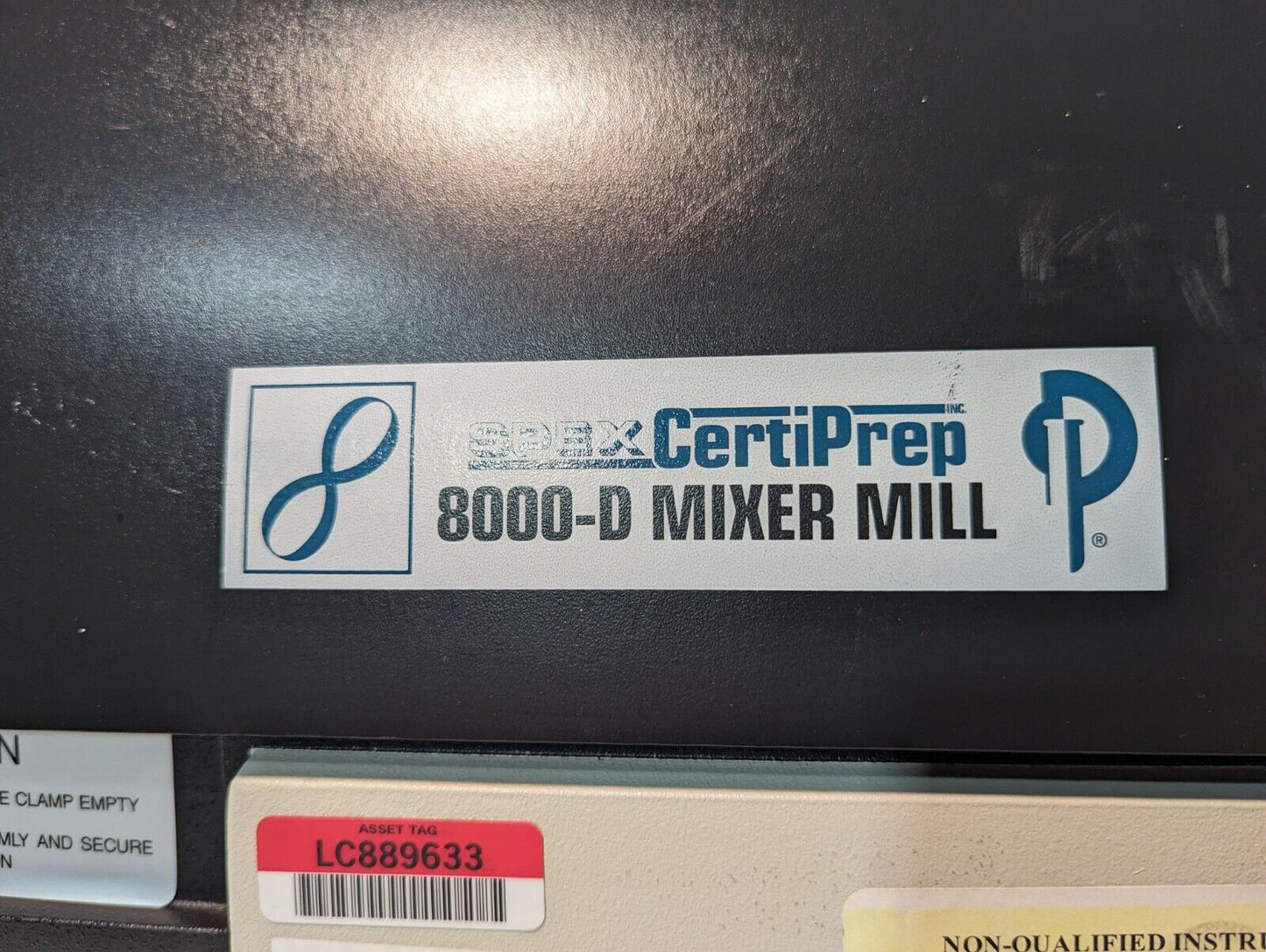 SpexCertiPrep 8000D-115 Mixer/Mill, High-Energy Ball Mill, 115v @60Hz, 1725rpm