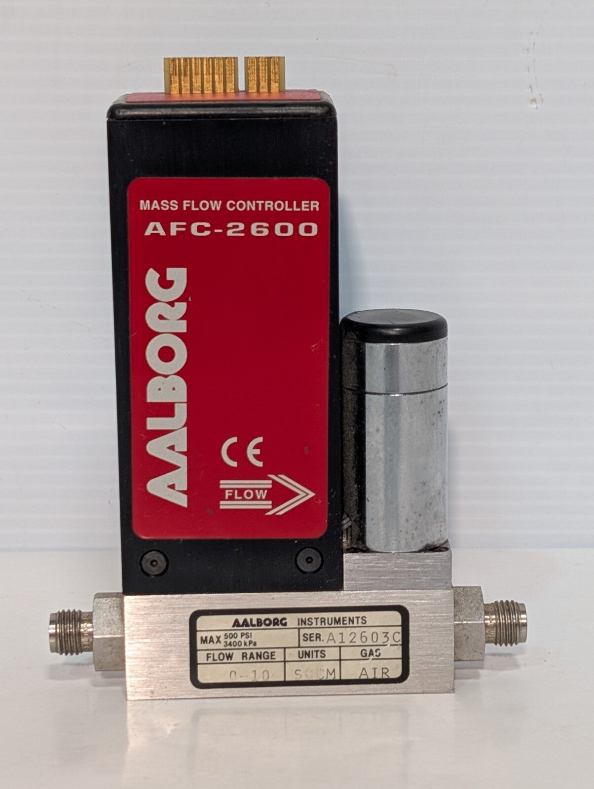 AALBORG AFC-2600 Mass Flow Controller, Max 500psi \ 3400kPa