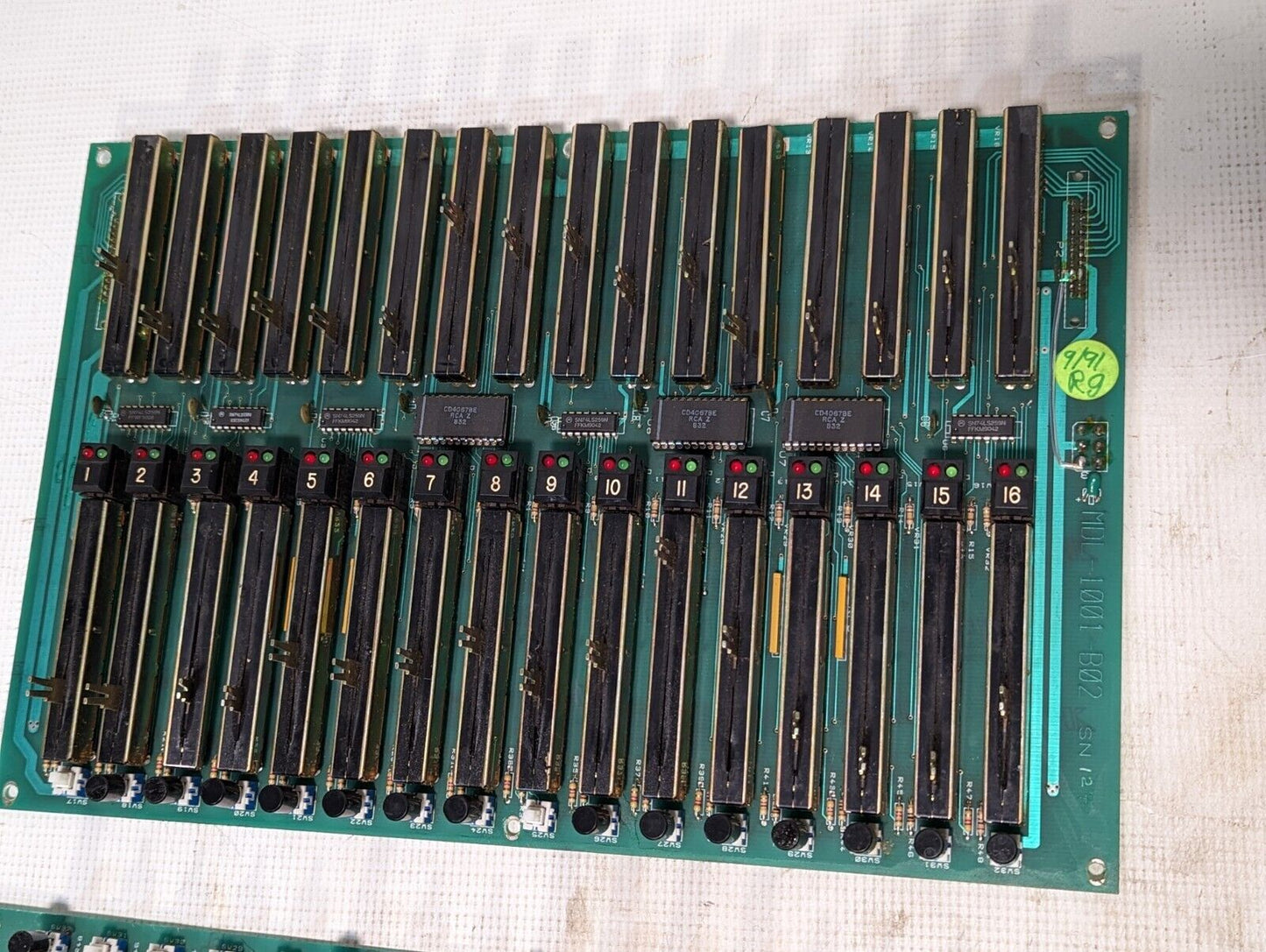 Unbranded MDL 1001CO1 16 CHANNEL SLIDER/SWITCH BOARD - Free Shipping