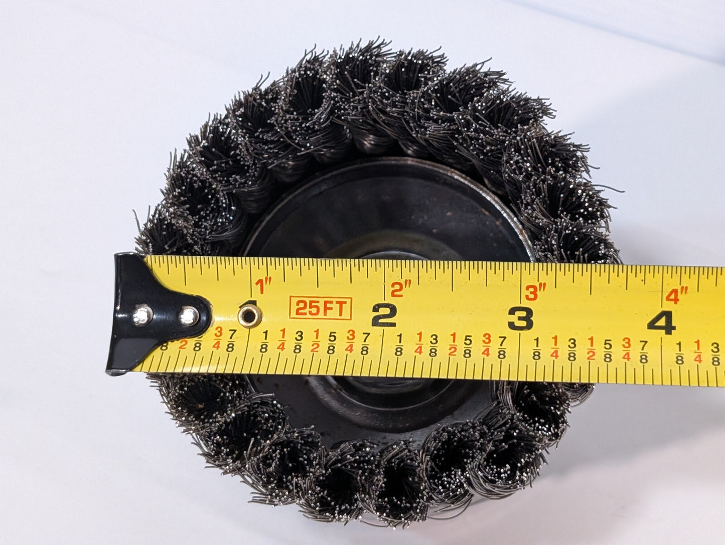 Weiler 12306 Single Row Wire Cup Brush, 4", .014 Wire, 5/8"-11 Nut, 10,200 RPM