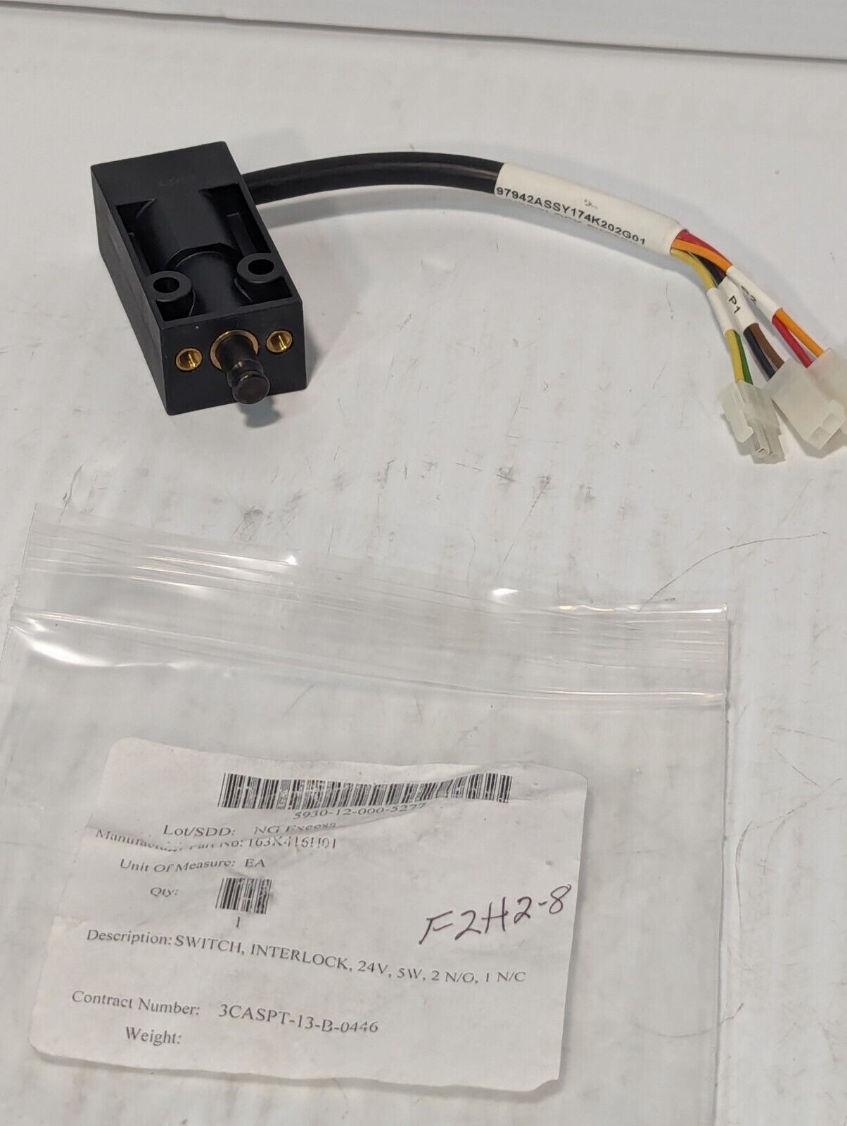 163X416H01 NG Excess Interlock Switch 24V 5W 2 N/O 1 N/C - Free Shipping