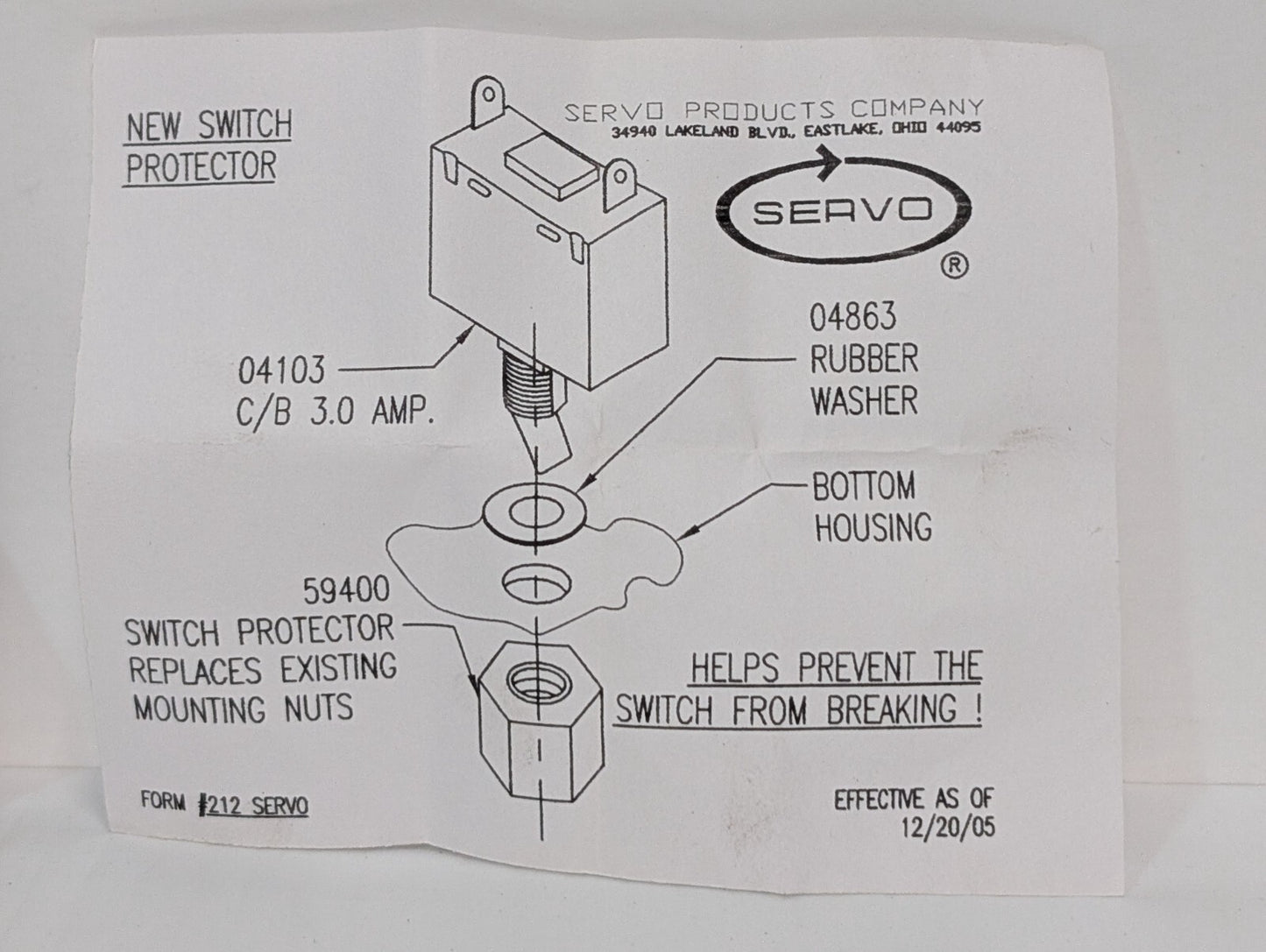 AIRPAX T11-4-3.00A-26478-2 Magnetic (Hydraulic Delay) Circuit Breaker, 3A, 1KA