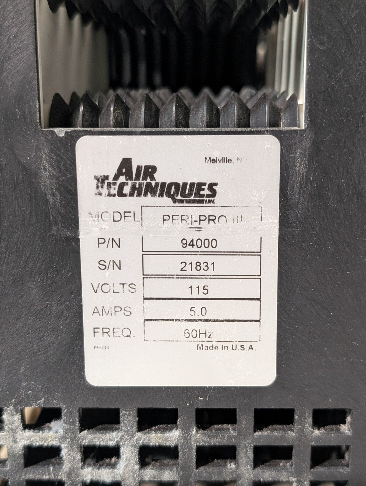 Air Techniques Peri-Pro III 94000 Dental Film Processor w/ 94500M Transport