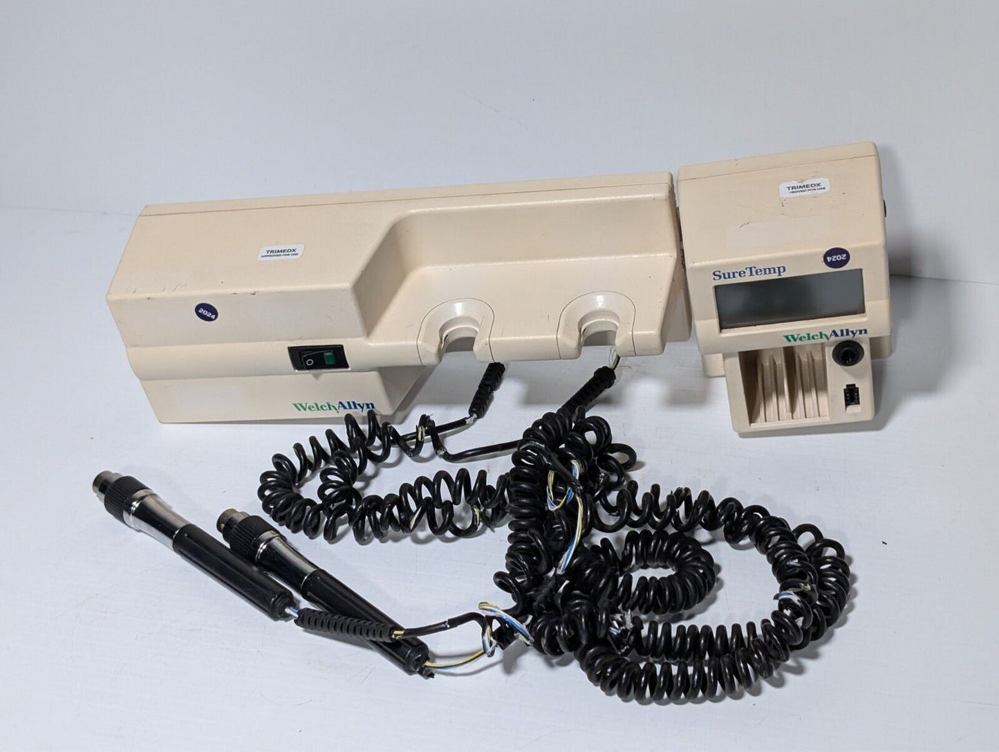 Welch Allyn 767 Series Transformer 2 Otoscopes No Heads & 76751 Suretemp
