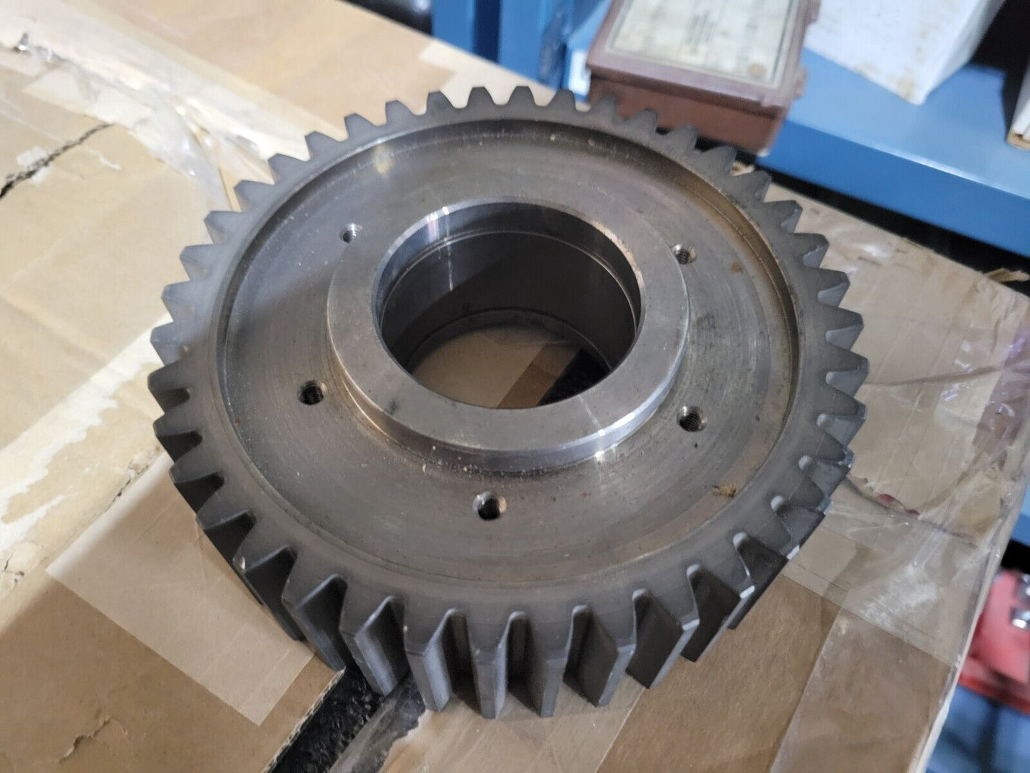 Spur Gear 6.75" OD, 2.5" Bore, 6 Threaded Holes, 40 Teeth - Free Shipping