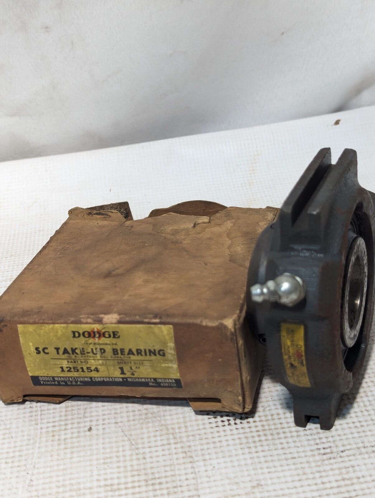Dodge 125154 SC take-up bearing, 1-1/4 inch shaft size